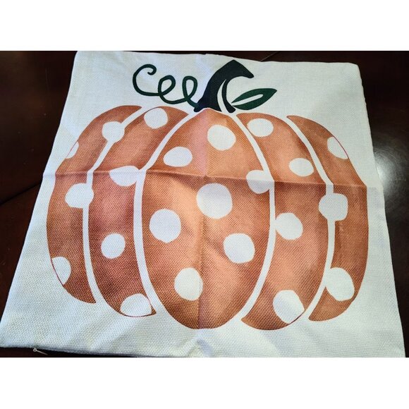 Pumpkin Decorative Pillow Cover Case Thanksgiving Farmhouse Cottage Fall Decor - Picture 3 of 10